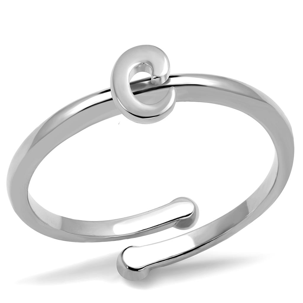 LO4007 - Rhodium Brass Ring with No Stone-0