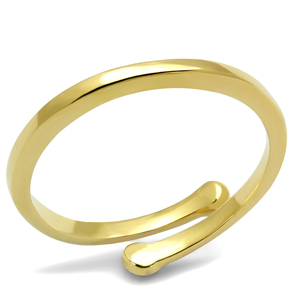LO4040 - Flash Gold Brass Ring with No Stone-0