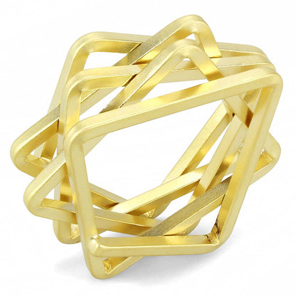 LO4236 - Matte Gold Brass Ring with No Stone-0