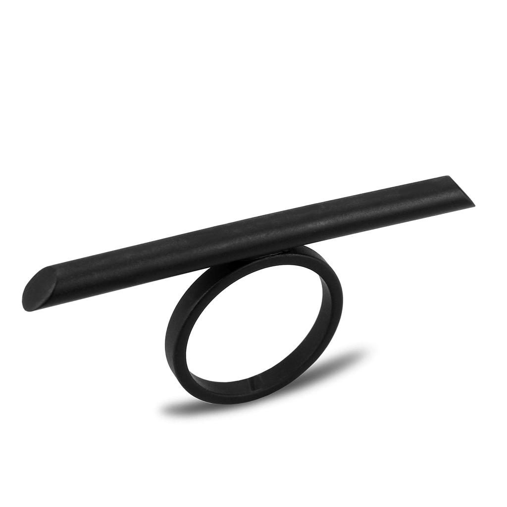 LO4259 - Ruthenium Brass Ring with No Stone-0