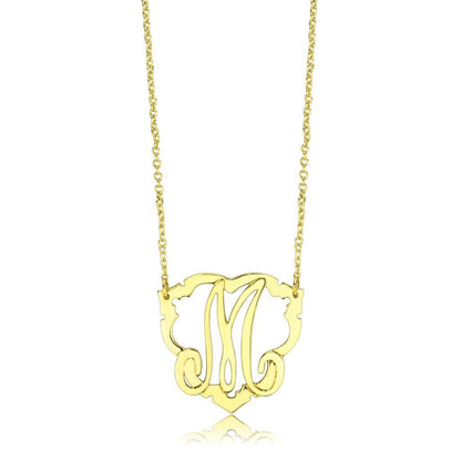 LO4688 - Flash Gold Brass Necklace with No Stone-0