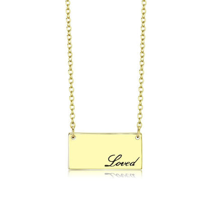 LO4699 - Flash Gold Brass Necklace with Top Grade Crystal  in Clear-0