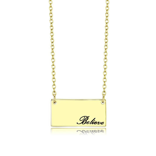 LO4700 - Flash Gold Brass Necklace with Top Grade Crystal  in Clear-0