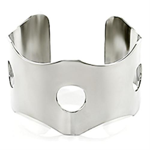 LO615 -  Stainless Steel Bangle with No Stone-0