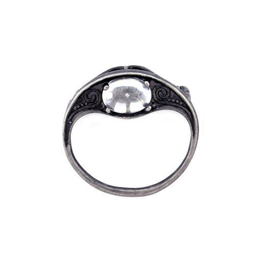 LOA1310 - Antique Tone Brass Brooches with Synthetic Acrylic in Clear-0