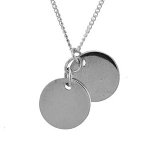 LOA164 - Rhodium Brass Necklace with No Stone-0