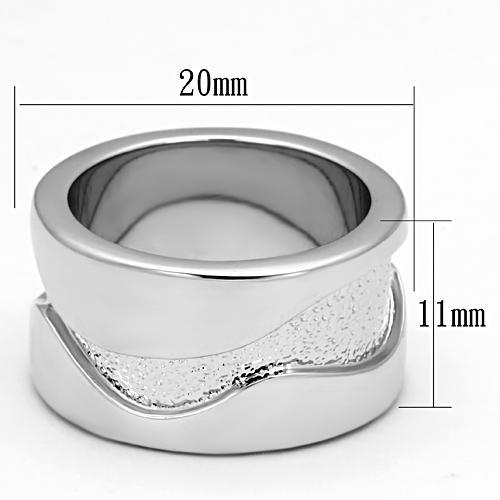 LOA853 - Rhodium Brass Ring with No Stone-1