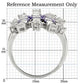 LOA933 - Rhodium Brass Ring with AAA Grade CZ  in Amethyst-1