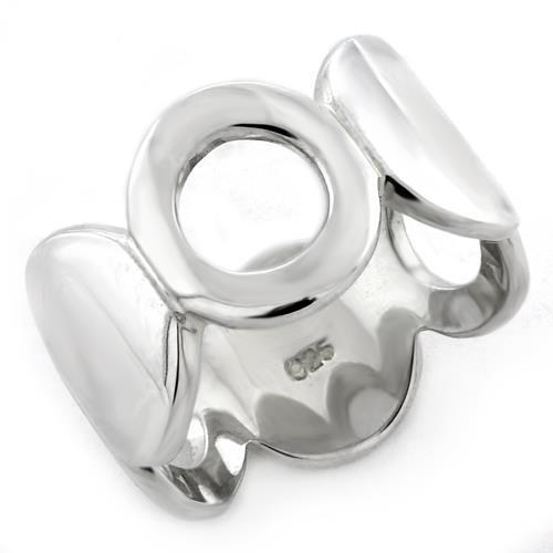 LOAS1146 - High-Polished 925 Sterling Silver Ring with No Stone-0