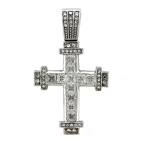 LOAS1326  925 Sterling Silver Pendant with AAA Grade CZ in-0