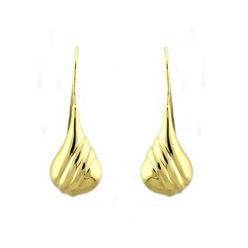 LOAS1335 - Gold 925 Sterling Silver Earrings with No Stone-0