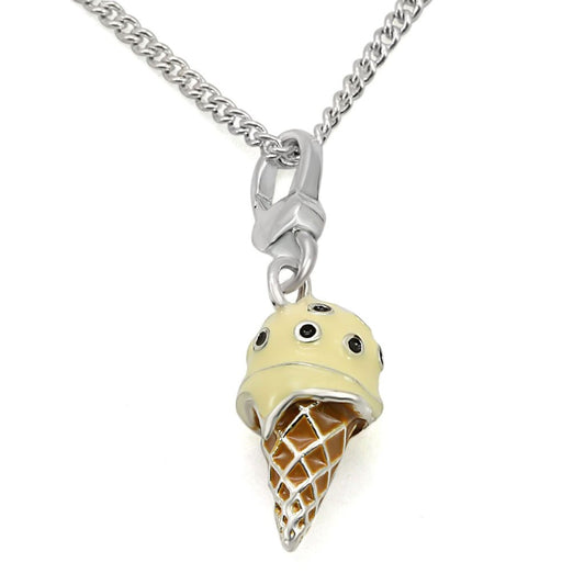 LOS431 - Silver 925 Sterling Silver Chain Pendant with No Stone-0