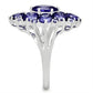 SS005 - Silver 925 Sterling Silver Ring with AAA Grade CZ  in Tanzanite-3