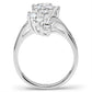 SS033 - Silver 925 Sterling Silver Ring with AAA Grade CZ  in Clear-2