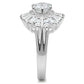 SS039 - Silver 925 Sterling Silver Ring with AAA Grade CZ  in Clear-3