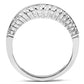 SS044 - Silver 925 Sterling Silver Ring with AAA Grade CZ  in Clear-2