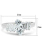 SS045 - Silver 925 Sterling Silver Ring with AAA Grade CZ  in Clear-1