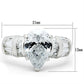 SS049 - Silver 925 Sterling Silver Ring with AAA Grade CZ  in Clear-1