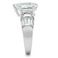 SS049 - Silver 925 Sterling Silver Ring with AAA Grade CZ  in Clear-3