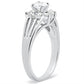SS053 - Silver 925 Sterling Silver Ring with AAA Grade CZ  in Clear-3