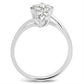 SS054 - Silver 925 Sterling Silver Ring with AAA Grade CZ  in Clear-2