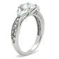 SS059 - Silver 925 Sterling Silver Ring with AAA Grade CZ  in Clear-2