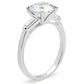 SS061 - Silver 925 Sterling Silver Ring with AAA Grade CZ  in Clear-3