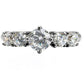 TK003 - High polished (no plating) Stainless Steel Ring with AAA Grade CZ  in Clear-2