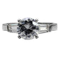 TK005 - High polished (no plating) Stainless Steel Ring with AAA Grade CZ  in Clear-2