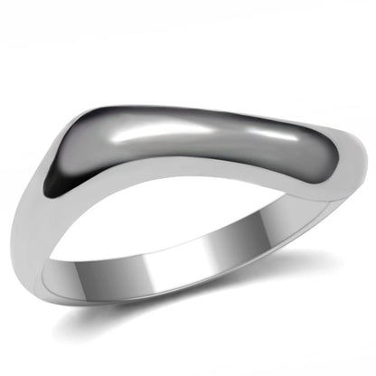 TK031 - High polished (no plating) Stainless Steel Ring with No Stone-0