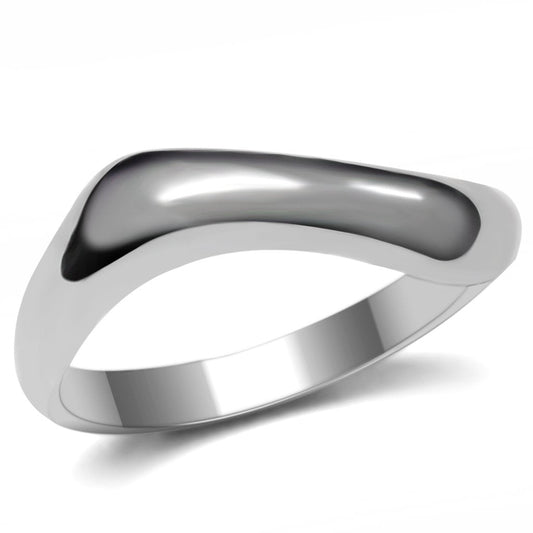 TK031 - High polished (no plating) Stainless Steel Ring with No Stone-0