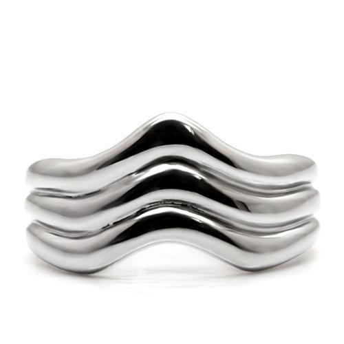 TK032 - High polished (no plating) Stainless Steel Ring with No Stone-2