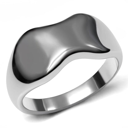 TK033 - High polished (no plating) Stainless Steel Ring with No Stone-0