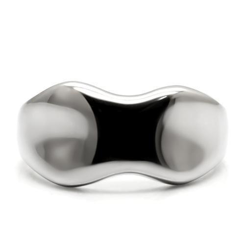 TK033 - High polished (no plating) Stainless Steel Ring with No Stone-2