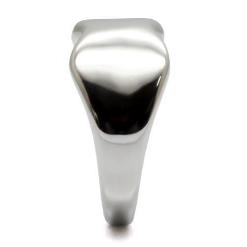 TK033 - High polished (no plating) Stainless Steel Ring with No Stone-4