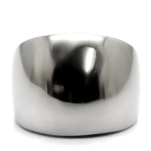 TK034 - High polished (no plating) Stainless Steel Ring with No Stone-2