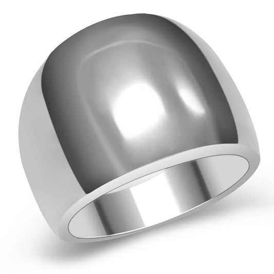 TK034 - High polished (no plating) Stainless Steel Ring with No Stone-0