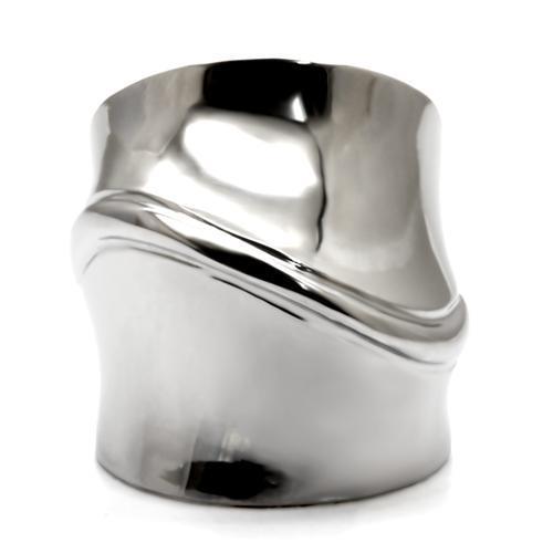 TK036 - High polished (no plating) Stainless Steel Ring with No Stone-2