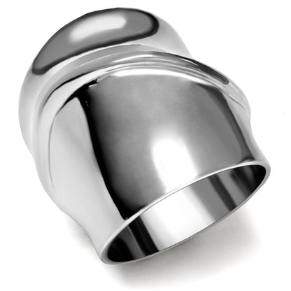 TK036 - High polished (no plating) Stainless Steel Ring with No Stone-0