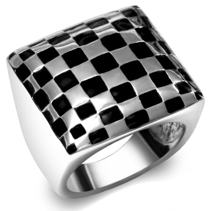 TK040 - High polished (no plating) Stainless Steel Ring with No Stone-0