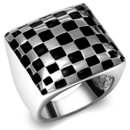 TK040 - High polished (no plating) Stainless Steel Ring with No Stone-0