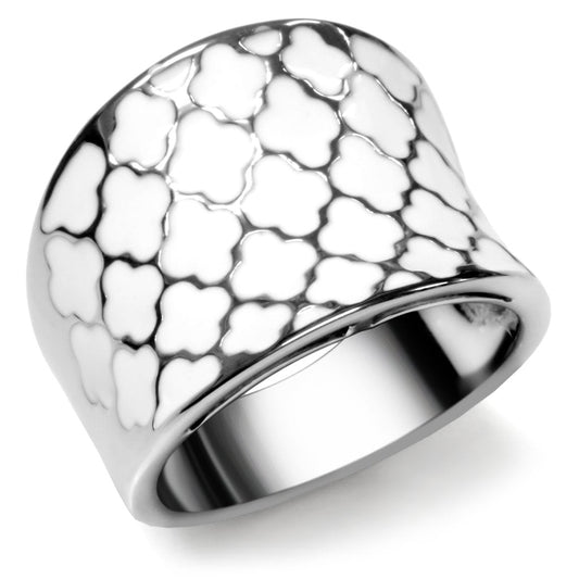 TK041 - High polished (no plating) Stainless Steel Ring with No Stone-0