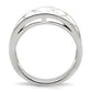 TK041 - High polished (no plating) Stainless Steel Ring with No Stone-3