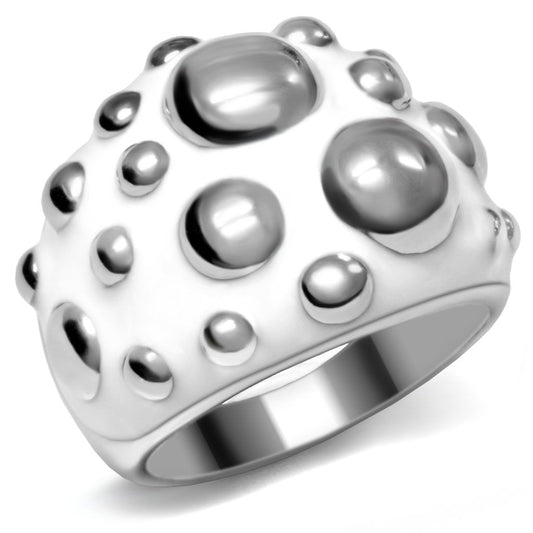 TK042 - High polished (no plating) Stainless Steel Ring with No Stone-0