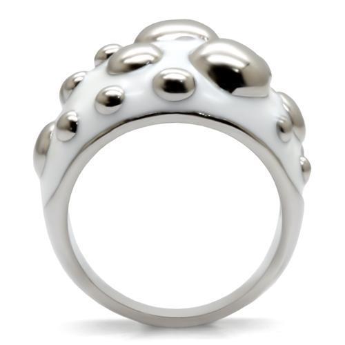 TK042 - High polished (no plating) Stainless Steel Ring with No Stone-3
