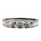 TK047 - High polished (no plating) Stainless Steel Ring with AAA Grade CZ  in Clear-2