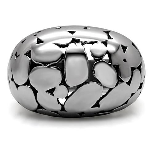TK048 - High polished (no plating) Stainless Steel Ring with No Stone-2