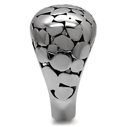 TK048 - High polished (no plating) Stainless Steel Ring with No Stone-4