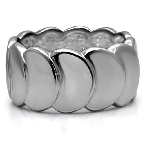 TK049 - High polished (no plating) Stainless Steel Ring with No Stone-2