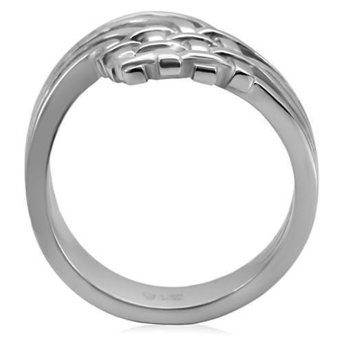 TK054 - High polished (no plating) Stainless Steel Ring with No Stone-3